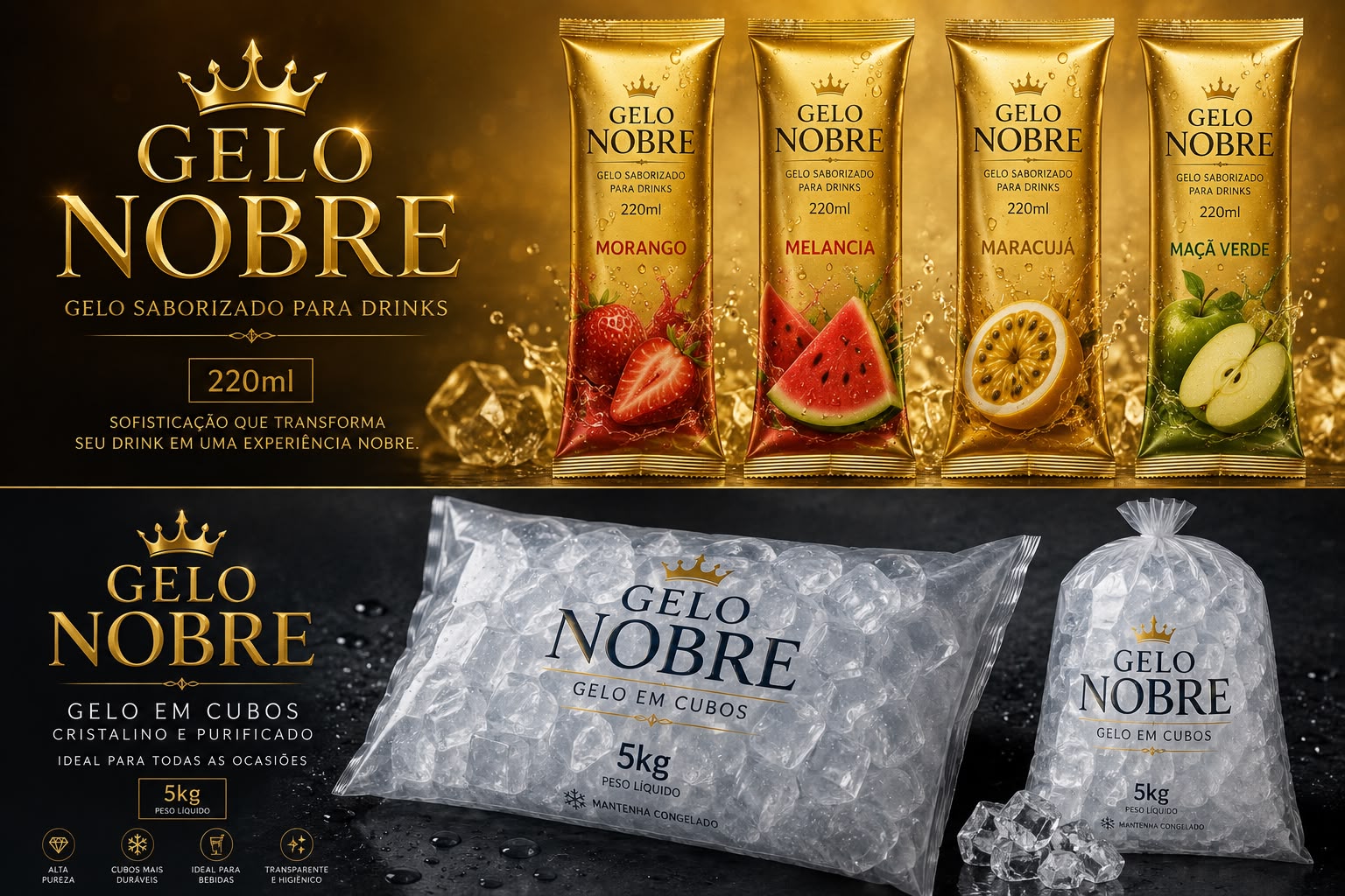 Gelo Drink Saborizado 220ml